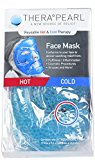 TheraPearl Face Mask, Reusable Hot Cold Therapy Mask with Gel Beads, Flexible Non Toxic Hot Cold Compress for Acne, Best Spa Wrap for Swollen Face, Puffy Eyes, Relaxation, Stress Relief