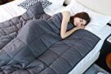 YnM Weighted Blanket (15 lbs, 48''x72'', Twin Size), Premium Cotton & Glass Beads Gravity 2.0 Heavy Blanket, Great Sleep Therapy for People with Anxiety, Autism, ADHD, Insomnia or Stress